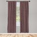 East Urban Home Microfiber Floral Semi-Sheer Rod Pocket Curtain Panels Microfiber in Brown | 84 H in | Wayfair 3468669BC3214BC18C5909DC7AFB6F2C