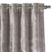 Eastern Accents Winchester Silky Velvet Solid Color Room Darkening Grommet Single Curtain Panel Polyester in White | 120 H in | Wayfair