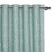 Eastern Accents Theodore Emboidery Viscose Geometric Room Darkening Grommet Single Curtain Panel Rayon in Green/Blue | 108 H in | Wayfair