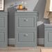 Red Barrel Studio® 8 Pair Stackable Shoe Storage Cabinet Manufactured Wood in Gray | 32.68 H x 21.26 W x 9.45 D in | Wayfair