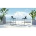 AllModern Avers Round 2 - Person 23.75" Long Bar Height Outdoor Dining Set Metal in White | 23.75 W x 23.75 D in | Wayfair