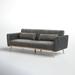 Etta Avenue™ Maxwell Flared Arm Sofa Velvet/Polyester in Gray | 32 H x 83 W x 33 D in | Wayfair 4AB9CF1DAE72420FA8F5C87B45148D68