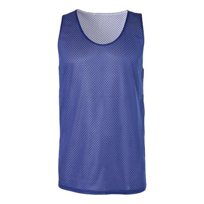 Badger Sport 8529 Athletic Mesh Reversible Tank Top in Royal/White size XL | Polyester BG8529