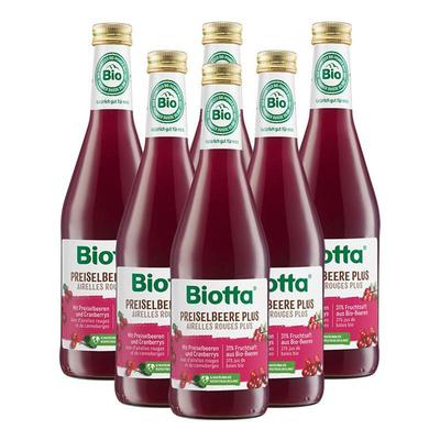 Biotta Bio Preiselbeere, Saft 6x500 ml Image