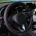 Housse de tressage pour volant de voiture en Fiber de cuir couvre-volant pour Lada BMW E90 Peugeot