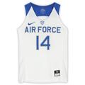 Air Force Falcons Nike Team-Issued #14 White Royal & Gray Jersey from the Basketball Program - Size M