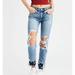 American Eagle Outfitters Jeans | American Eagle High Rise Girlfriend Jeans Sz 14 | Color: Blue | Size: 14
