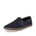 Rieker Herren Slipper B5265, Männer Slip On,schluepfschuhe,Slip-ons,freitzeitschuhe,offener einschlupf,Mokassins,Halbschuhe,blau (14),45 EU / 10.5 UK