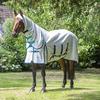 Shires Sweet Itch Combo Fly Sheet - 69 - White/Teal/Navy - Smartpak