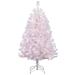 Puleo International 4.5 ft. Pre-Lit White Northern Fir Artificial Christmas Tree