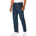 Men's Big & Tall Expandable Waist Relaxed Fit Jeans by KingSize in Vintage Wash (Size 54 38)