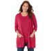 Plus Size Women's Cashmiracle™ Cardigan by Catherines in Classic Red (Size 4X)