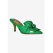 Wide Width Women's Mianna Mule by J. Renee in Green (Size 7 W)