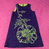 Lilly Pulitzer Dresses | Lilly Pulitzer 1 Pc Kid Girl Elegant Short-Sleeve | Color: Blue/Green | Size: Mg