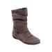 Wide Width Women's The Ezra Boot by Comfortview in Grey (Size 9 1/2 W)