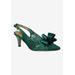 Women's Yazmine Slingback Pump by J. Renee in Green (Size 11 M)