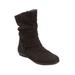 Wide Width Women's The Ezra Boot by Comfortview in Black (Size 10 1/2 W)