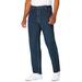 Men's Big & Tall Expandable Waist Relaxed Fit Jeans by KingSize in Vintage Wash (Size 44 38)