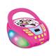 Lexibook RCD109MN Disney Minnie-Bluetooth-CD-Player für Kinder-Tragbar, Lichteffekte, Mikrofonbuchse, Aux-In, Akku oder Netz