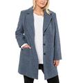 Ulla Popken Women's Chillmalbro Tee Coat, Blue (Marine Melliert 79), 24 (Size: 50+)