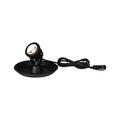 Paulmann 94209 Plug & Shine LED exterior luminaire Underwater Spotlight round incl. 1x2,8 watt IP68 dimmable outdoors black garden luminaire aluminium garden light 3000 K