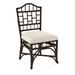 Braxton Culler Chippendale Side Dining Chair Upholstered/Wicker/Rattan in Gray/Brown | 40 H x 22 W x 25 D in | Wayfair 970-028/0212-83/COFFEE