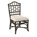 Braxton Culler Chippendale Side Dining Chair Upholstered/Wicker/Rattan in Gray/Blue/Brown | 40 H x 22 W x 25 D in | Wayfair 970-028/0229-66/COFFEE