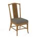 Braxton Culler Drury Lane Slat Back Side Dining Chair Upholstered/Wicker/Rattan | 39 H x 19 W x 25 D in | Wayfair 1977-028/0863-84/HONEY