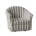 Barrel Chair - Braxton Culler Weston 34" Wide Swivel Barrel Chair Cotton/Fabric in Gray/Black | 32 H x 34 W x 34 D in | Wayfair 635-005/0596-65
