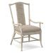 Braxton Culler Drury Lane Slat Back Dining Arm Chair Upholstered/Wicker/Rattan in White/Black/Brown | 39 H x 25 W x 25 D in | Wayfair