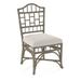 Braxton Culler Chippendale Side Dining Chair Upholstered/Wicker/Rattan in Gray/White | 40 H x 22 W x 25 D in | Wayfair 970-028/0865-91/STONEHEARTH