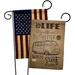 Ornament Collection 2-Sided Polyester 19 x 13 in. Garden Flag in Black/Brown | 18.5 H x 13 W in | Wayfair OC-NA-GP-191193-IP-BOAA-D-US17-OC