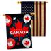 Ornament Collection 2-Sided Polyester 40 x 28 in. House Flag in Black/Blue/Red | 40 H x 28 W in | Wayfair OC-CP-HP-192634-IP-BOAA-D-US21-OC