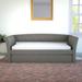 House of Hampton® Gritton New Castle Twin Daybed w/ Pull out Trundle Upholstered/Linen in Gray | 34.5 H x 42 W x 85 D in | Wayfair