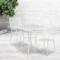 Zipcode Design™ Malbon Square 2 - Person 28" Long Bistro Set Metal in White | Outdoor Furniture | Wayfair VKGL6855 34300026