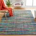 Green 48 x 0.25 in Area Rug - Highland Dunes Fales Abstract Hand-Woven Flatweave Cotton Area Rug Cotton | 48 W x 0.25 D in | Wayfair