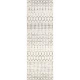 Gray/White 32 x 0.3 in Area Rug - Union Rustic Giannini Geometric Moroccan Area Rug in Gray/Off White Metal | 32 W x 0.3 D in | Wayfair