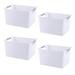 Rebrilliant Plastic Bin Set Plastic in White | 7 H x 13 W x 9 D in | Wayfair 5755DB6B3B1042C69EC08D6966D73383