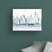 Breakwater Bay Pastel Marina II by Emma Scarvey - Wrapped Canvas Painting Canvas in White/Black | 35 H x 47 W x 2 D in | Wayfair