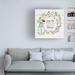 August Grove® Blooming Thoughts II by Janelle Penner - Wrapped Canvas Textual Art Canvas in Brown/Gray/White | 18 H x 18 W x 2 D in | Wayfair