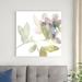 Red Barrel Studio® Sweet Petals & Leaves II by Jennifer Goldberger - Wrapped Canvas Print Canvas in White | 36 H x 36 W x 1.25 D in | Wayfair