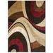 Brown/Red 18.9 x 0.5 in Area Rug - Winston Porter Rubith Abstract Brown/Beige Area Rugs Metal | 18.9 W x 0.5 D in | Wayfair