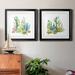 Wexford Home Cactus Vignette I - 2 Piece Picture Frame Print Set Paper, Solid Wood in Black/Blue/Green | 34.5 H x 69 W x 1.5 D in | Wayfair