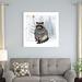 Trinx Cozy Woodland Animal IV by Victoria Borges - Wrapped Canvas Print Canvas in White | 36 H x 36 W x 1.25 D in | Wayfair