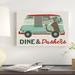 The Holiday Aisle® Food Truck Holidays I by June Erica Vess - Wrapped Canvas Print Canvas in Green/Red | 12 H x 18 W x 1.25 D in | Wayfair