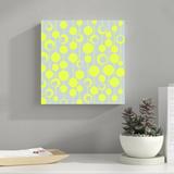 Latitude Run® Grey & Yellow Circles Canvas in Gray/Yellow | 12 H x 12 W x 1.25 D in | Wayfair 664D3BC708184D3394A58F746F0A90C5