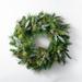 The Holiday Aisle® Silk Wreath Silk in Green/White/Yellow | 24 H x 24 W x 6 D in | Wayfair 376DAF84CE224902BC070B41DFD9DF00