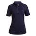 Back On Track Olivia Iontex Short Sleeve 1/4 Zip - L - Blue - Smartpak