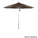 California Umbrella 7.5' Rd. Aluminum Frame, Fiberglass Rib Market Umbrella, Push Open,Anodized Silver Finish, Olefin Fabric