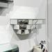 Allan Andrews Wood & Glass 3-Tier Floating Mirrored Wall Shelf - 16"W x 6"H x 7"D